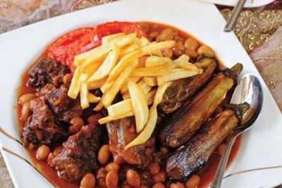 Urumia Bean Stew Saffron Recipe,Uroumiye bean stew, Urmia bean stew, Cheetah beans,Liquid oil,Bean Stew,Tomato