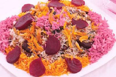 Saffron Beetroot Rice Recipe,Saffron,spinach,Onion,Beetroot Rice,Beetroot