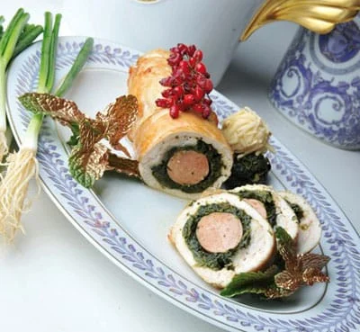 chicken spinach roll Saffron Recipe,chicken spinach roll,Spinach, chicken roll, chicken roll preparation, chicken roll baking, how to cook all kinds of food with chicken,