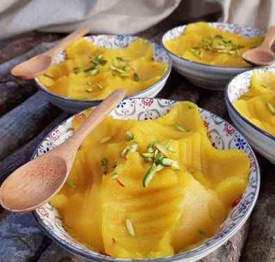 Bowl halva Saffron Recipe,How to make halva bowl, make halva bowl,baking halva bowl