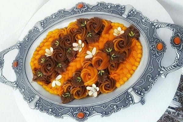 Delicious dessert Recipe Halva three flours with saffron,Delicious dessert, halva, three flours with saffron, halva three flours, halva nectar, white flour, rice flour, chickpea flour,Halva three flours with saffron