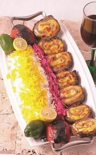 recipe for cooking Kebab roulette with Iranian saffron, Kebab roulette with Iranian saffron, Kebab roulette, Kebab roulette with saffron, local food with Iranian saffron, how to prepare Kebab roulette with Iranian saffron, tips for cooking Kebab roulette with Iranian saffron, how to prepare kebab soup, training