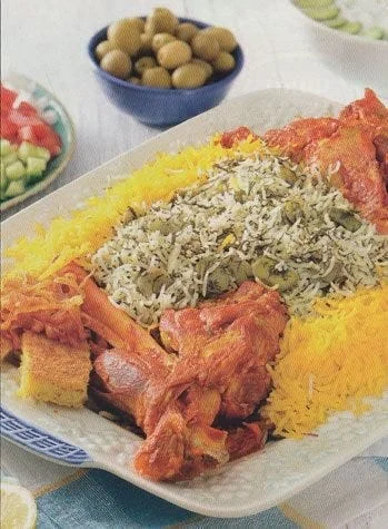 recipe for cooking rice beans with mutton muscle And Iranian saffron,Rice beans with mutton with Iranian saffron, Rice beans with mutton, Rice beans with mutton with saffron, Local food, How to prepare rice beans with mutton with Iranian saffron, Tips for cooking Iranian beans with mutton, Cooking lessons with saffron