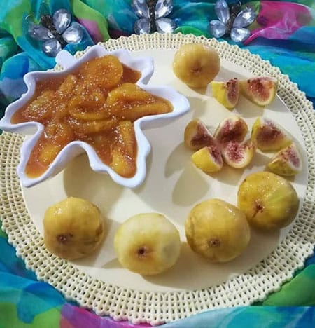 recipe for cooking delicious fig jam with Iranian saffron, Delicious fig jam with Iranian saffron, Delicious fig jam, Delicious fig jam with saffron, Local food, How to prepare delicious fig jam with Iranian saffron, Tips for cooking delicious fig jam with Iranian saffron, How to prepare different types of saffron