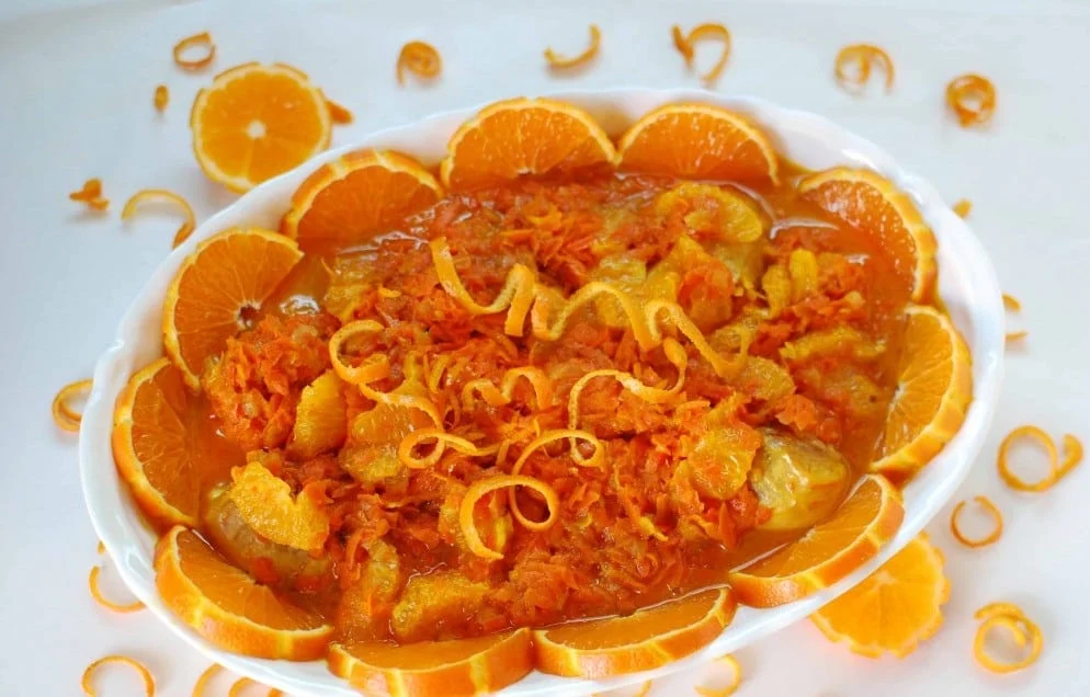 recipe for cooking tangerine stew with Iranian saffron, Tangerine stew with Iranian saffron, Tangerine stew, Tangerine stew with saffron, Local food, How to prepare tangerine stew with Iranian saffron, Tips for cooking tangerine stew with Iranian saffron, Cooking training with saffron