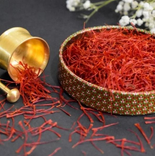 Saffron flower processing technology