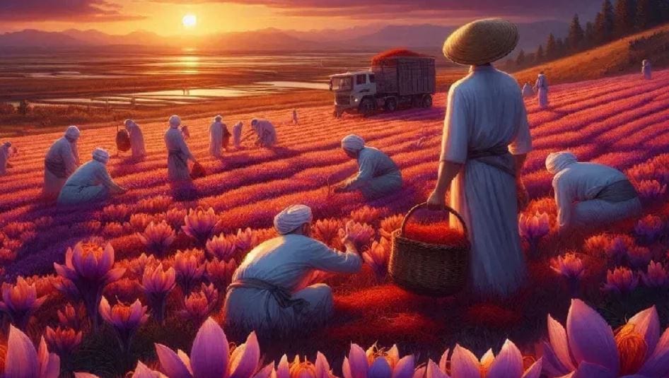 Saffron market in Khorasan