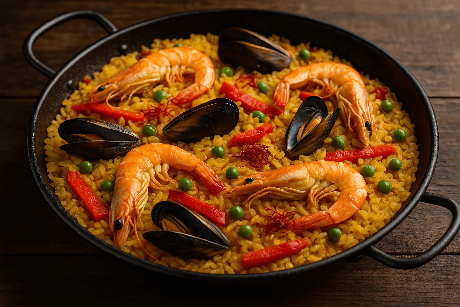 saffron in paella