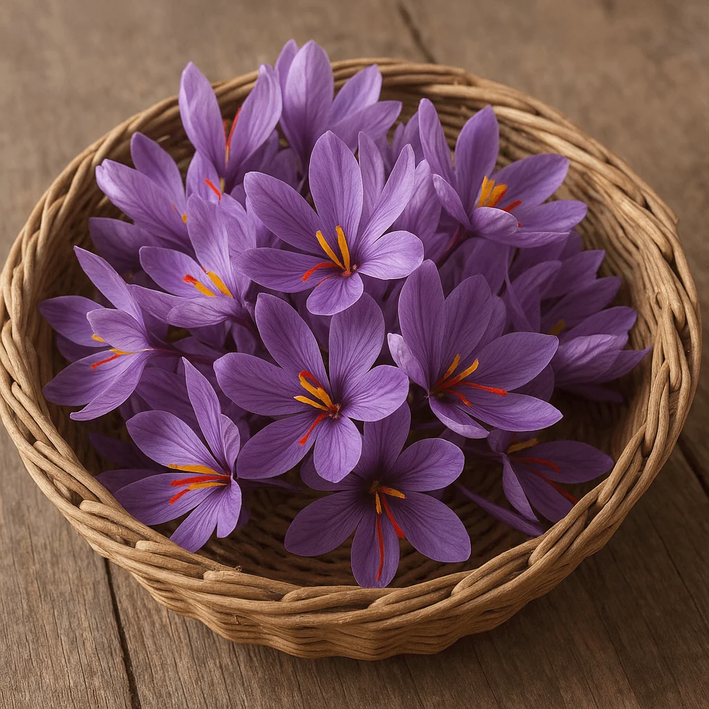 how many saffron flowers for 1g