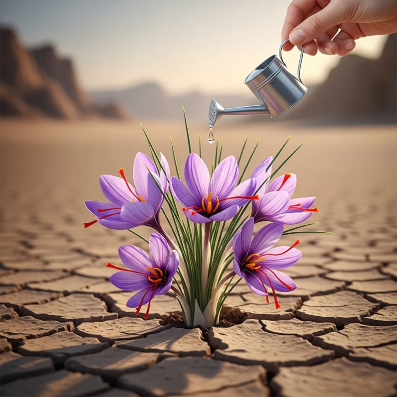 Growing saffron