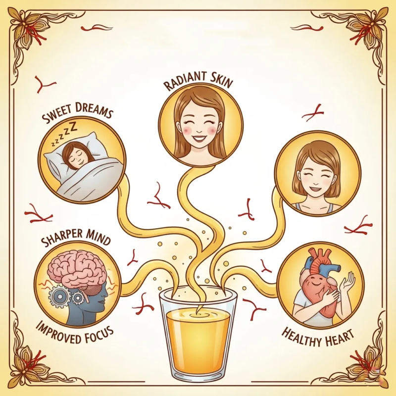 Saffron milk health benefits