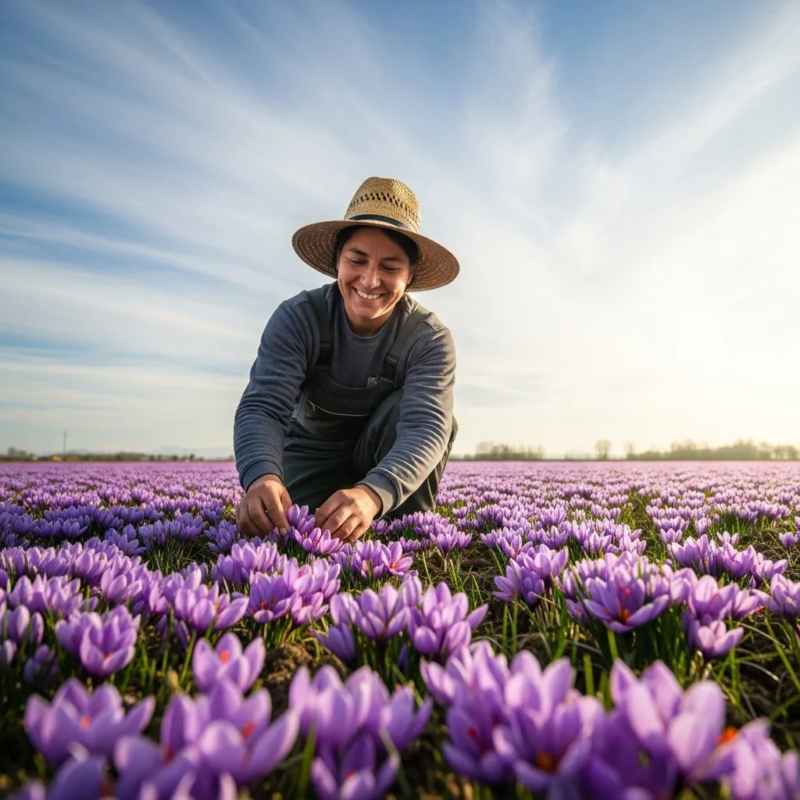 Growing saffron