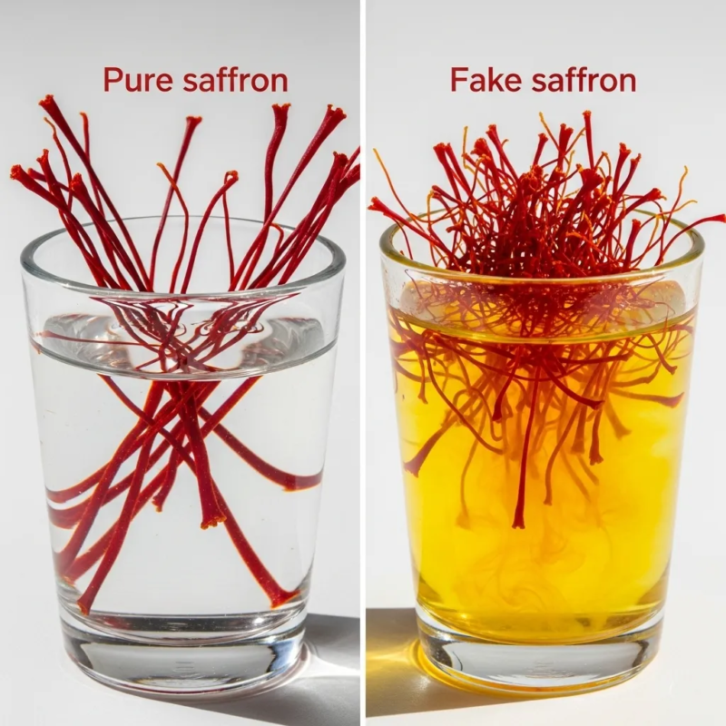 Pure saffron authenticity