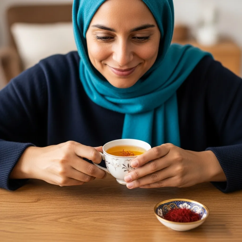 Saffron mood boost