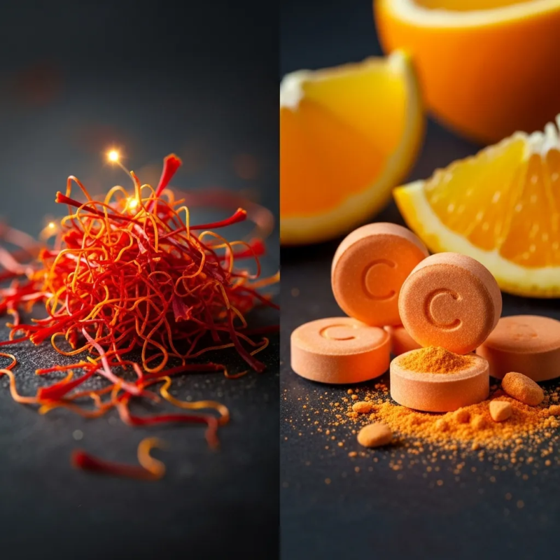 saffron vs vitamin C benefits