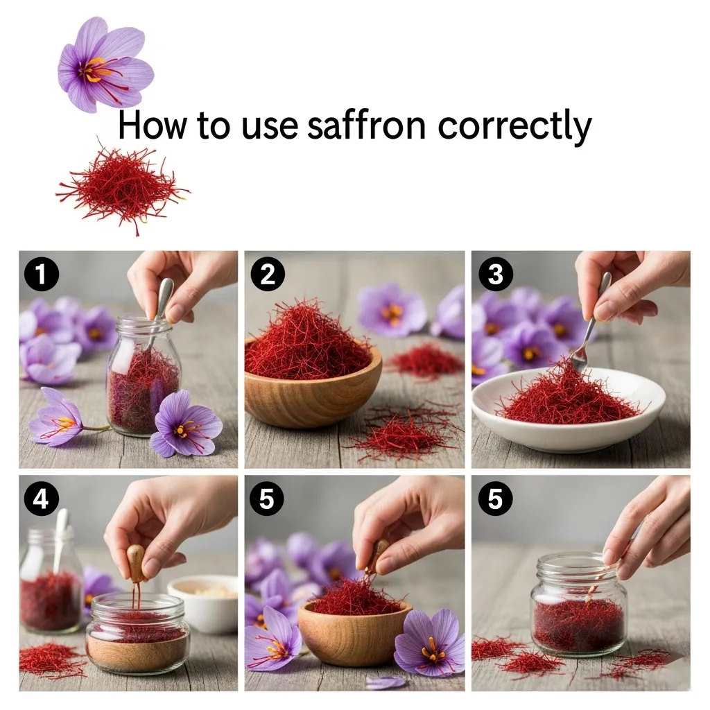 Correct saffron usage
