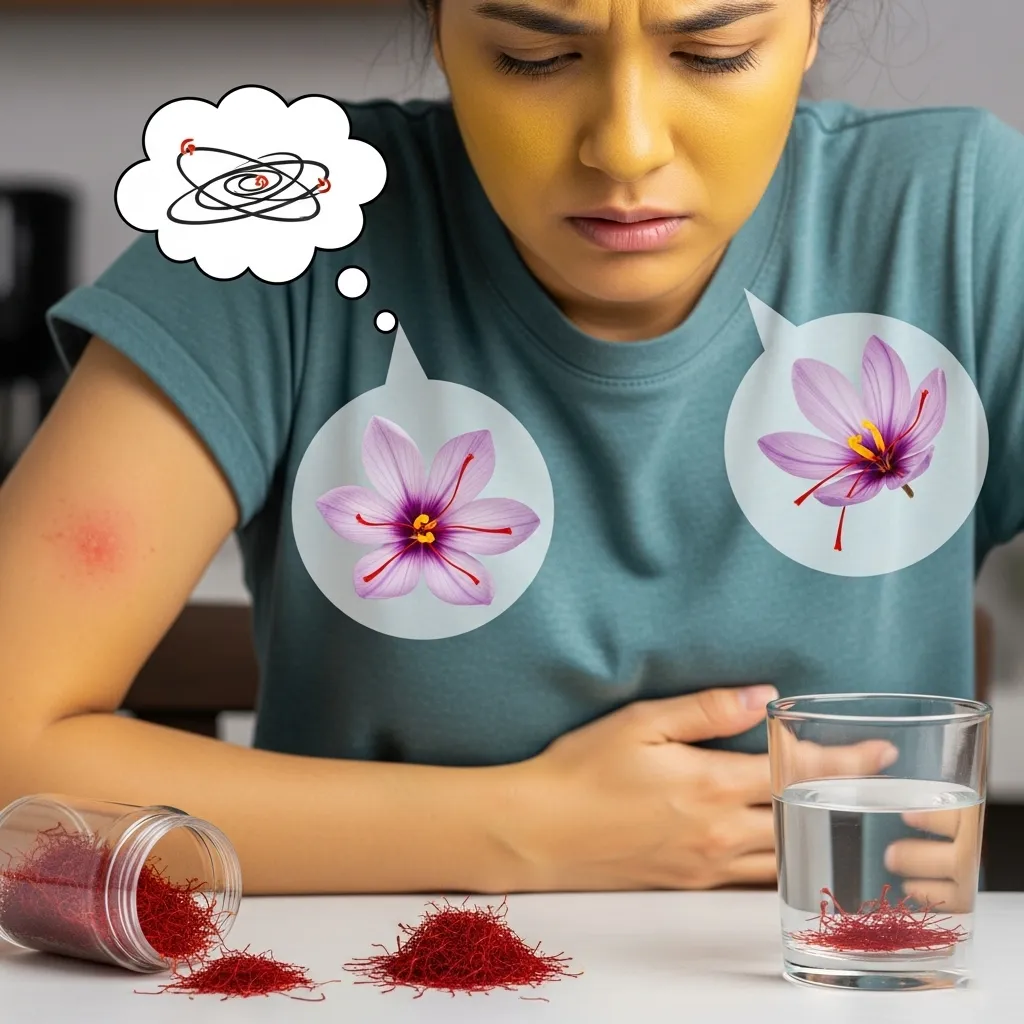 Negative effects of saffron