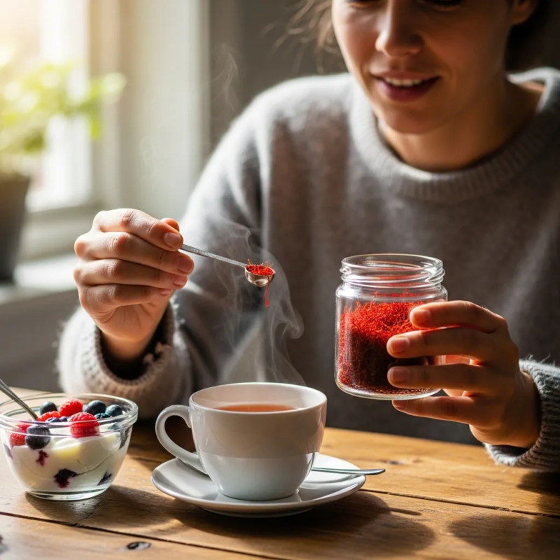 Daily saffron consumption benefits