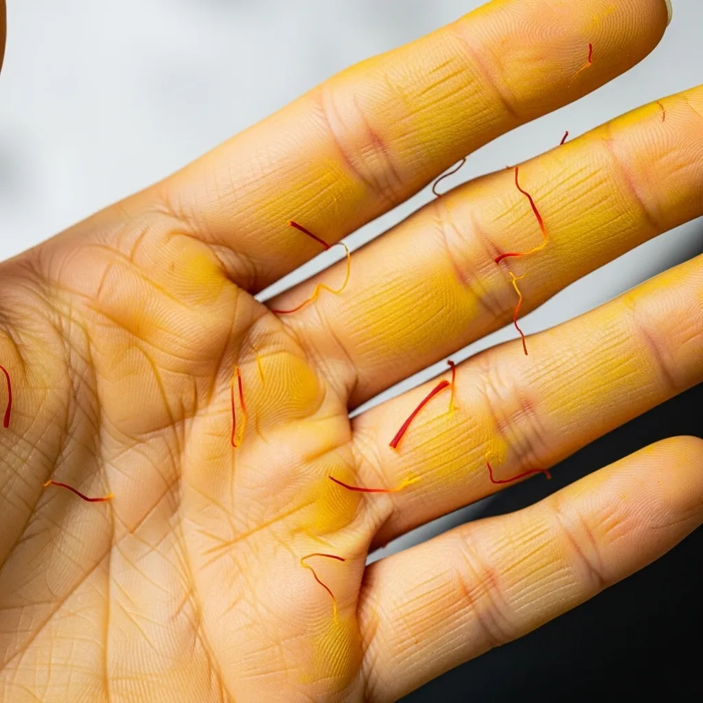 Saffron and skin discoloration