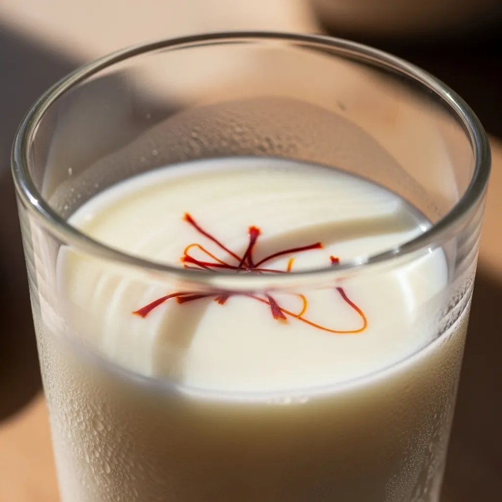 Saffron in one glass of milk
