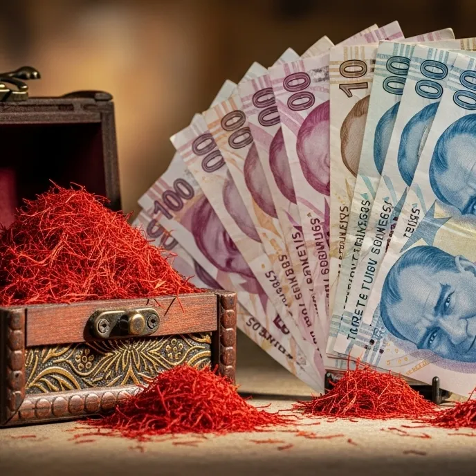 Cost of saffron per gram in Turkey