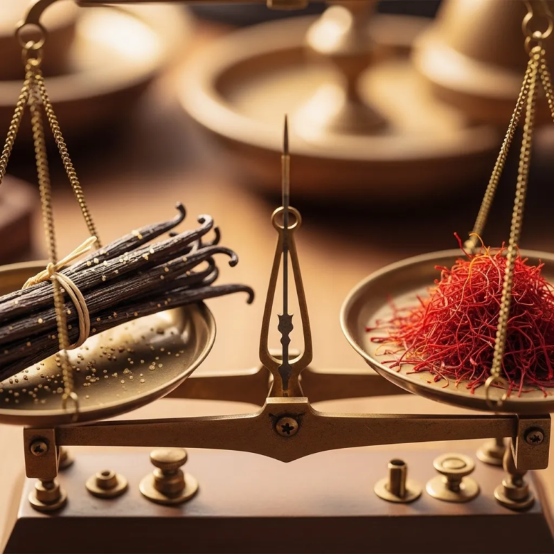 Saffron vs vanilla cost