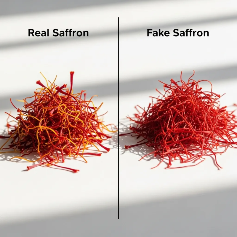 Real saffron identification