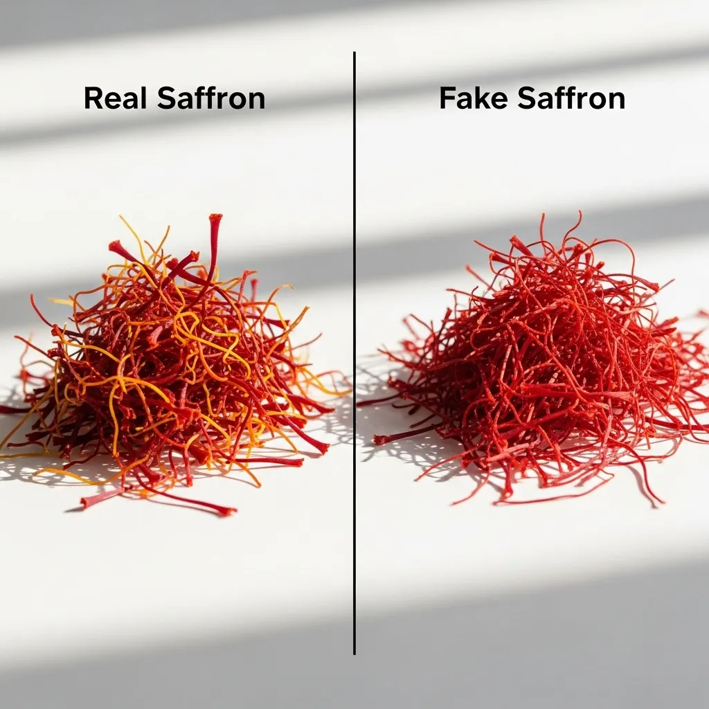 Real saffron identification