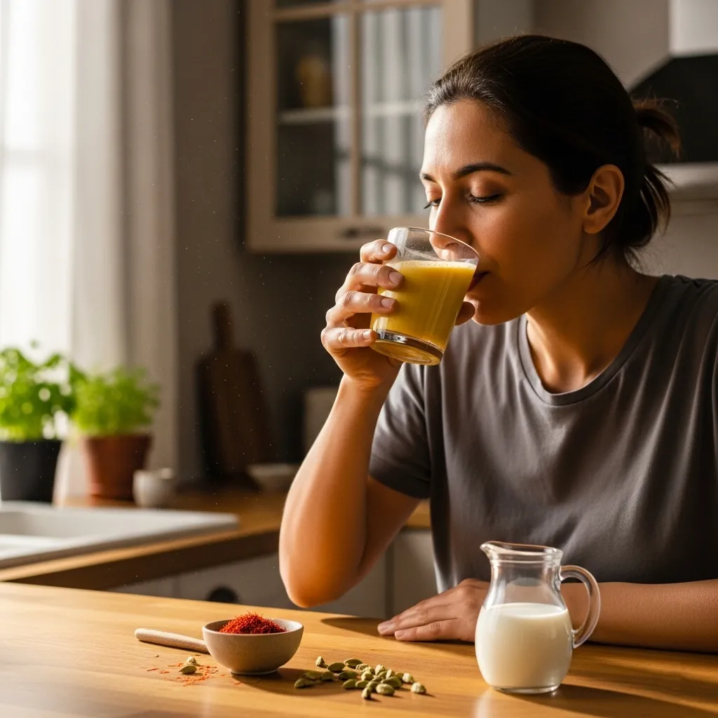 Saffron milk benefits