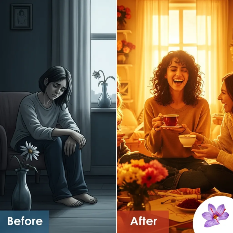 Saffron mood enhancer