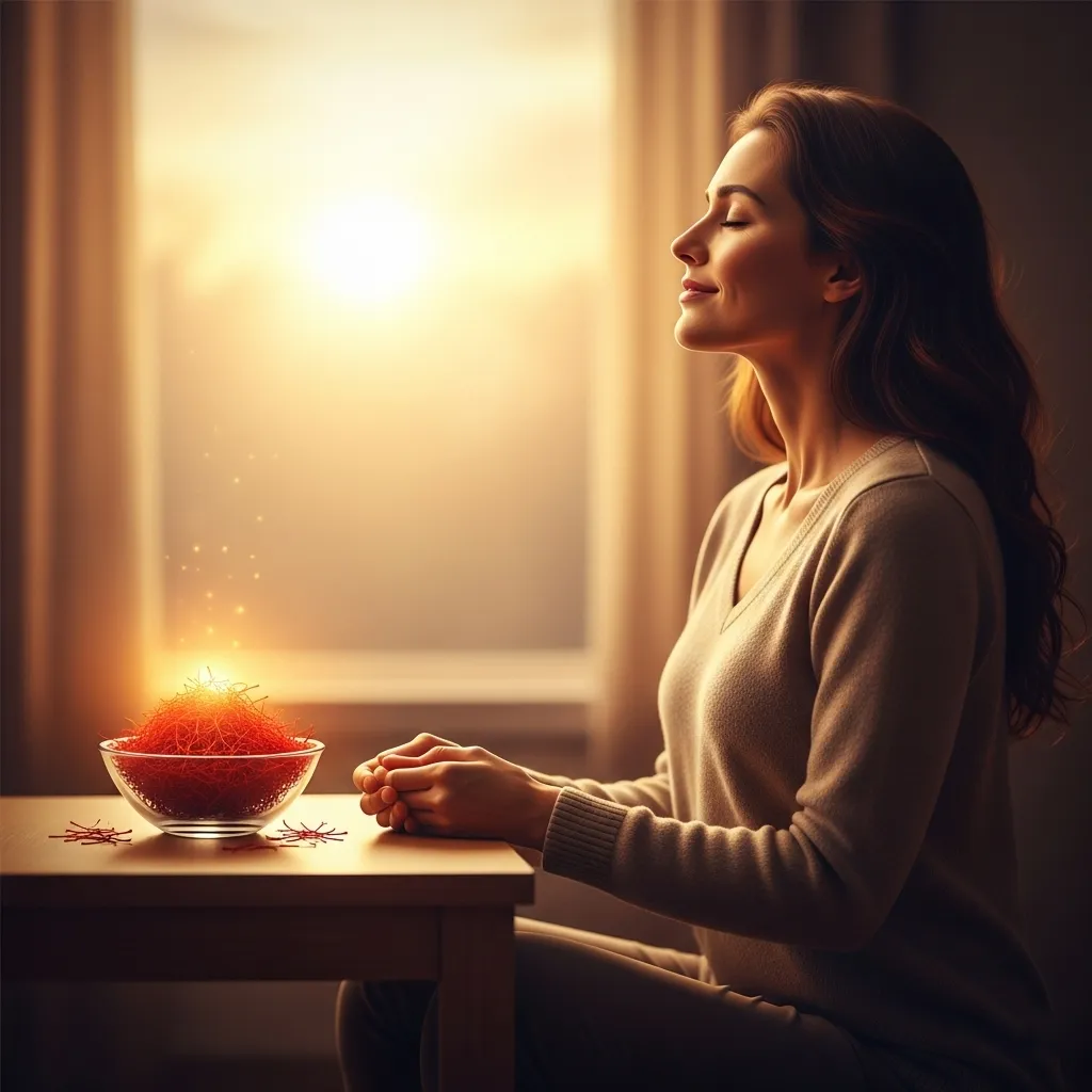 Saffron for stress relief