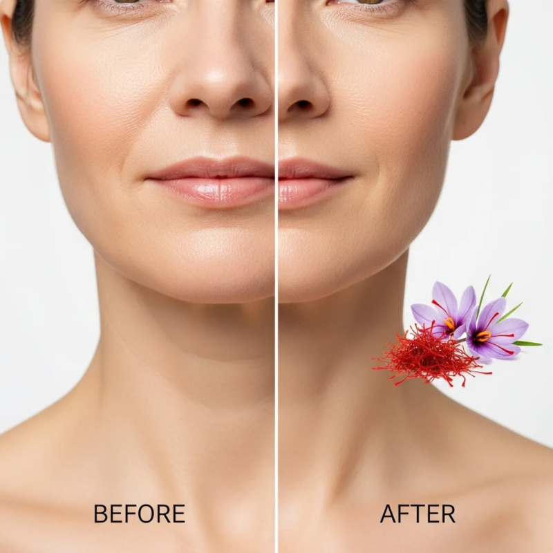 Saffron skin tightening