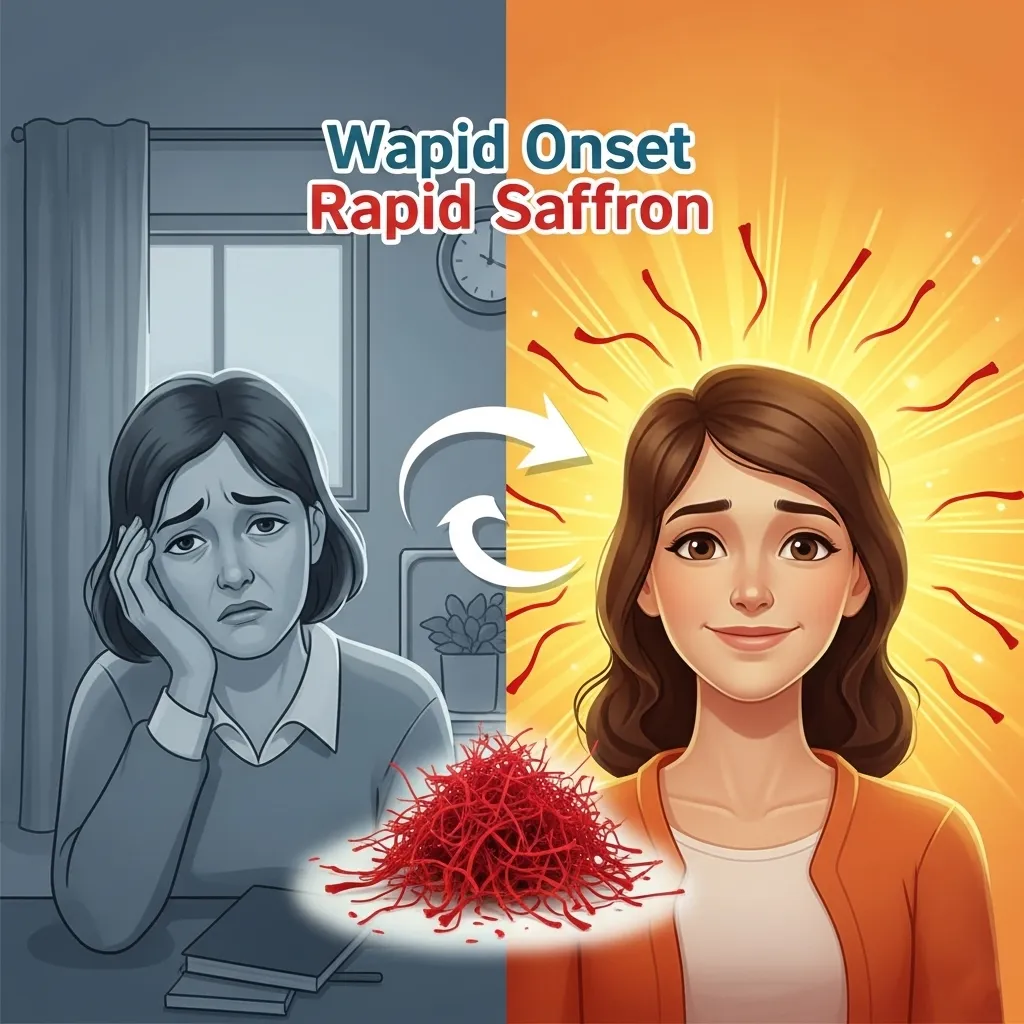 Saffron works quickly
