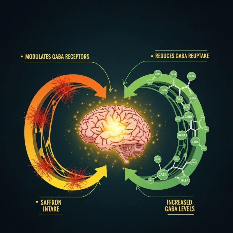 Saffron GABA effect
