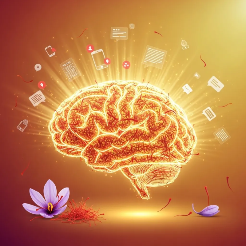 Saffron for focus and concentration