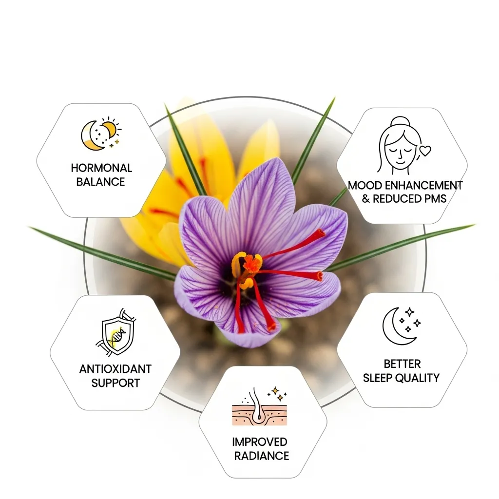 Saffron health benefits for women