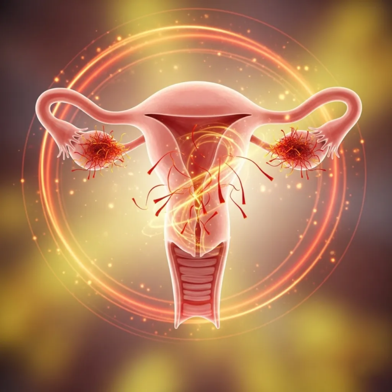 Effects of saffron on the uterus