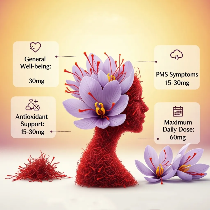 Saffron daily dosage for women