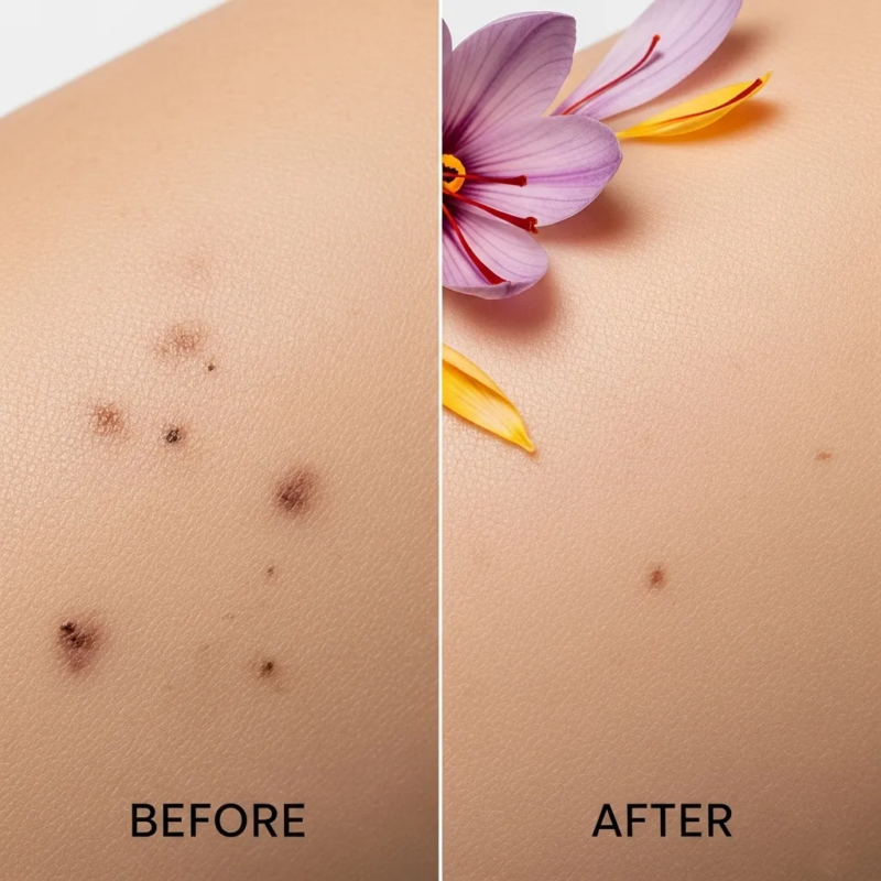 Saffron for skin pigmentation