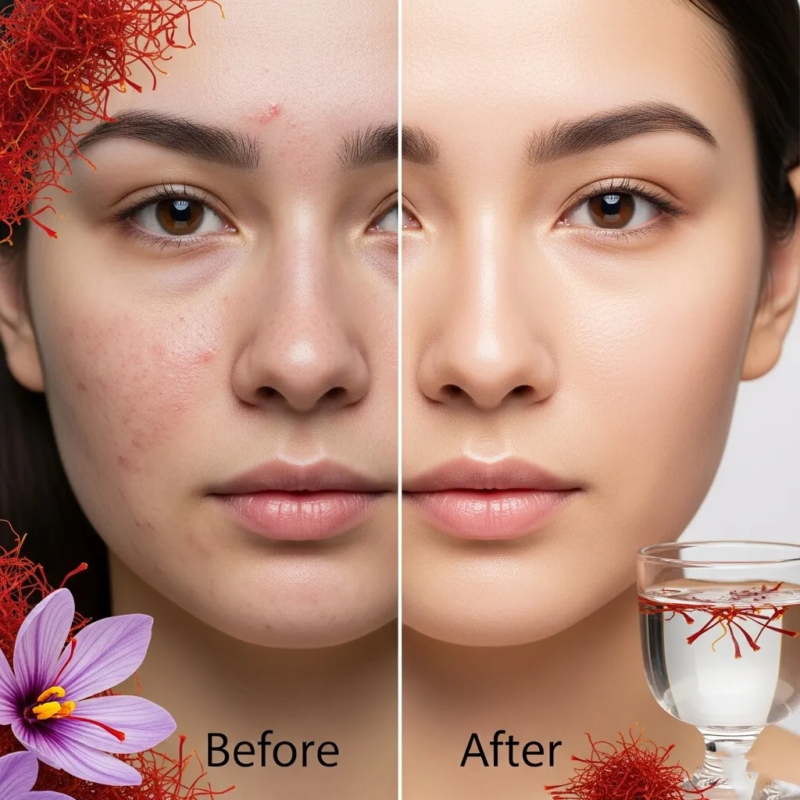 Benefits of saffron water for skin