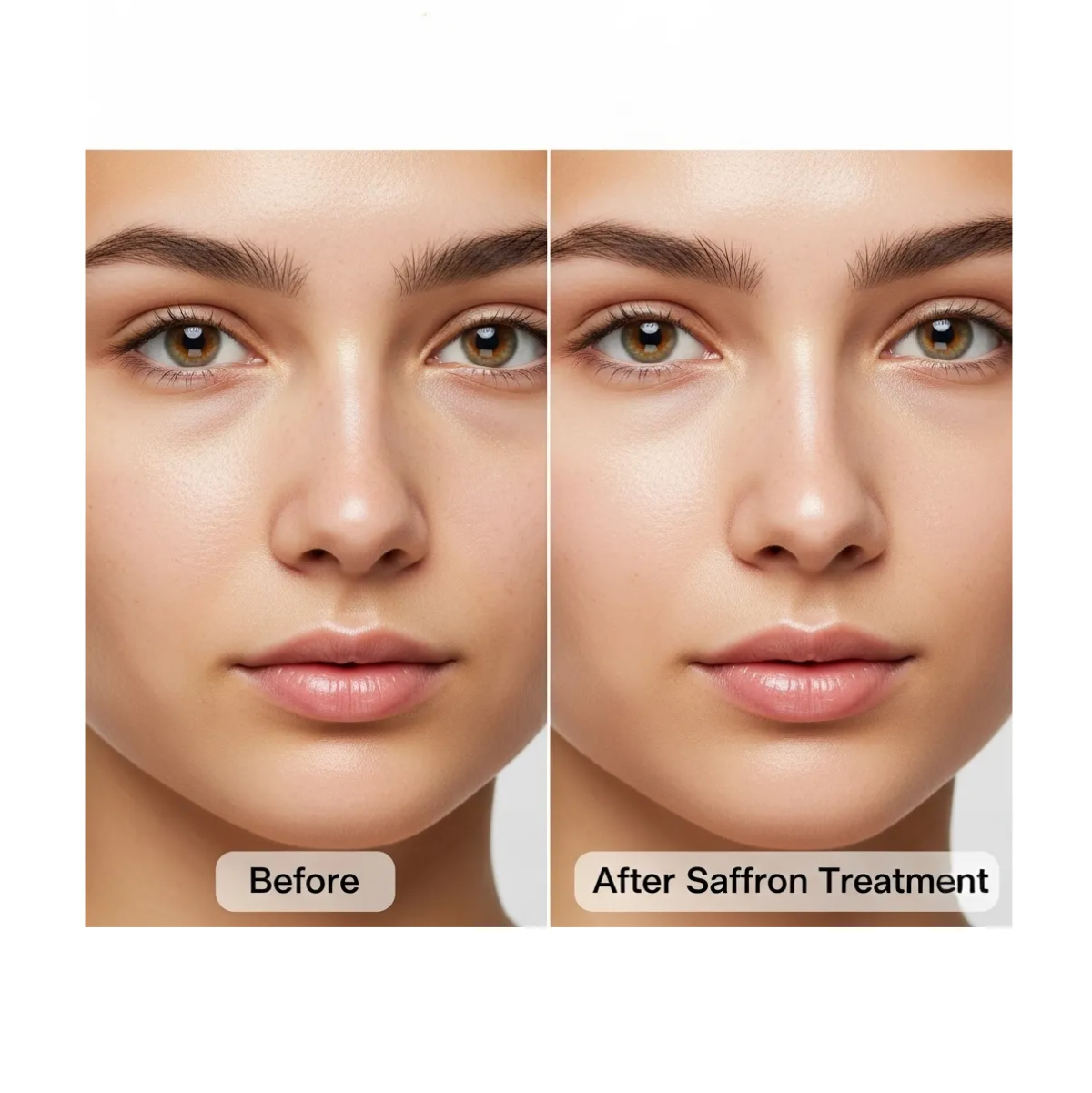 Saffron skin brightening