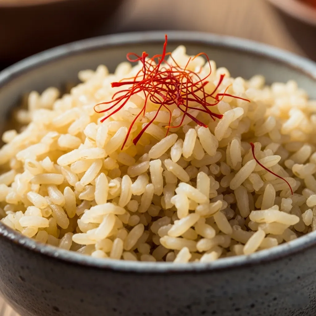 Saffron brown rice recipe