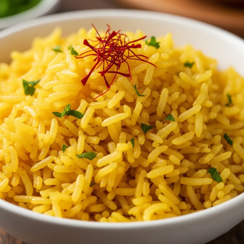 Benefits of saffron in rice
