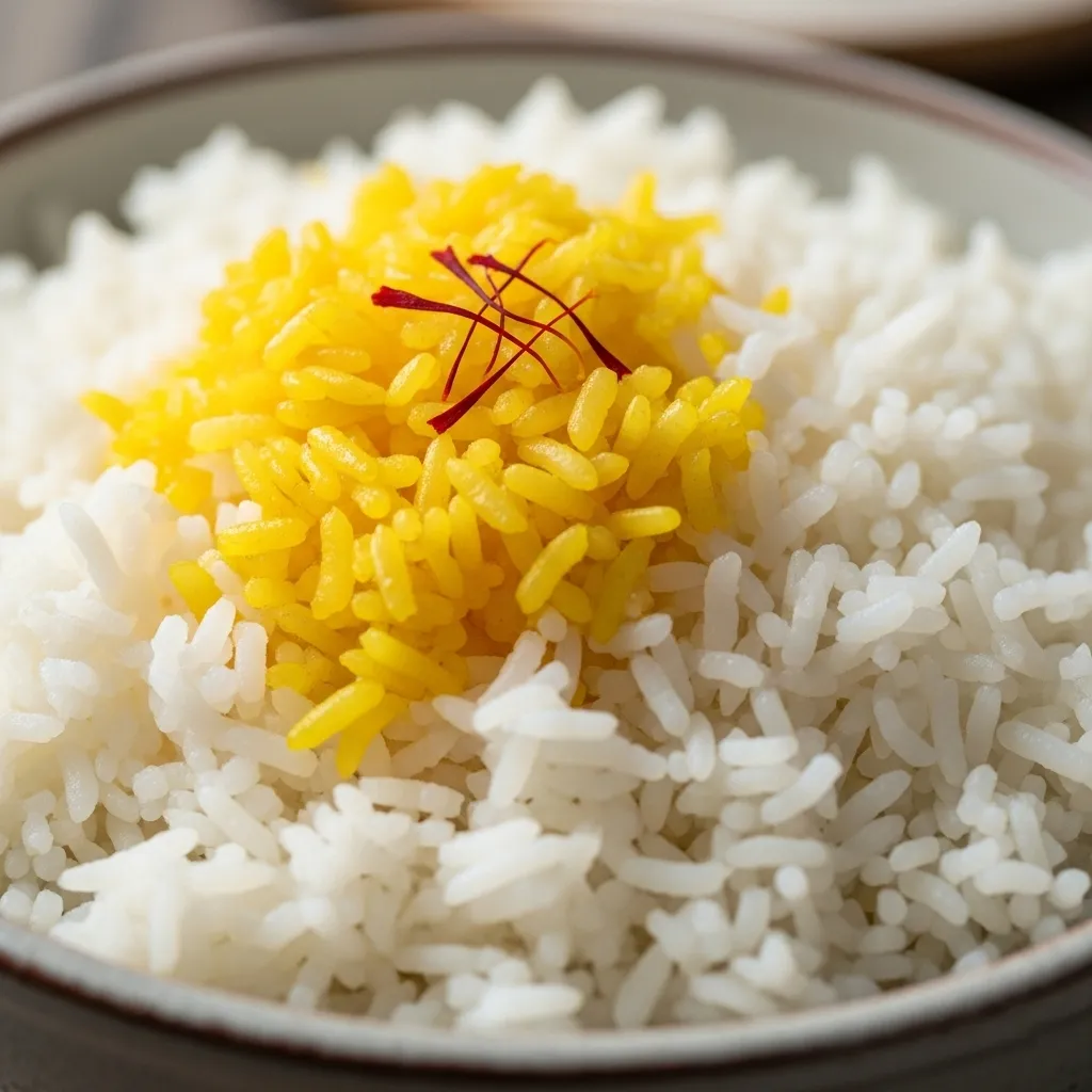 Saffron impact on rice taste