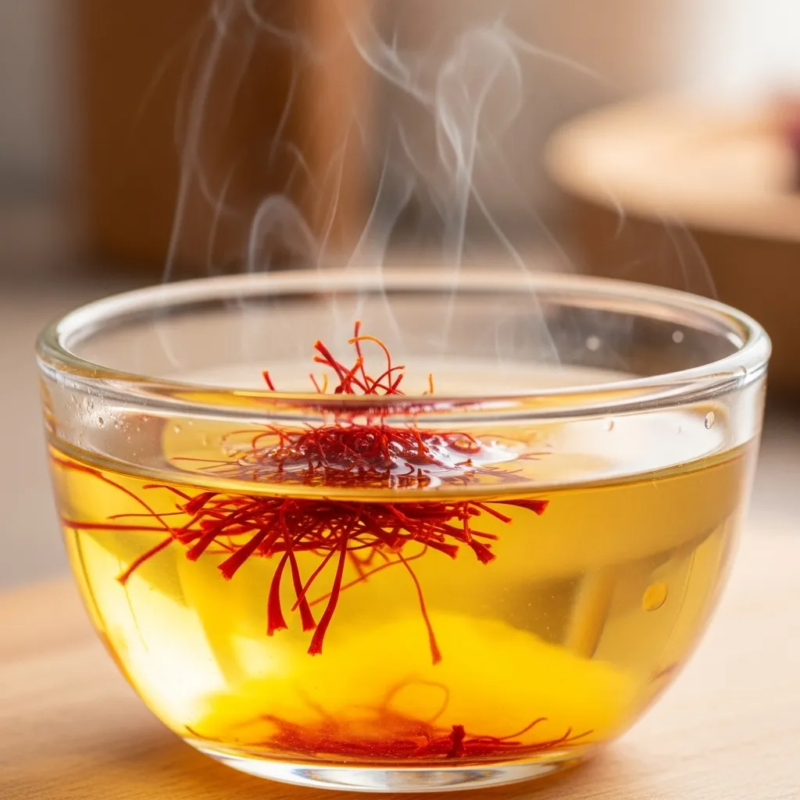 Best time to add saffron