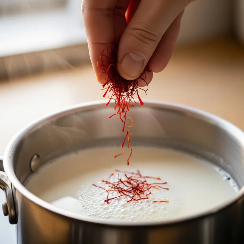 saffron milk benefits