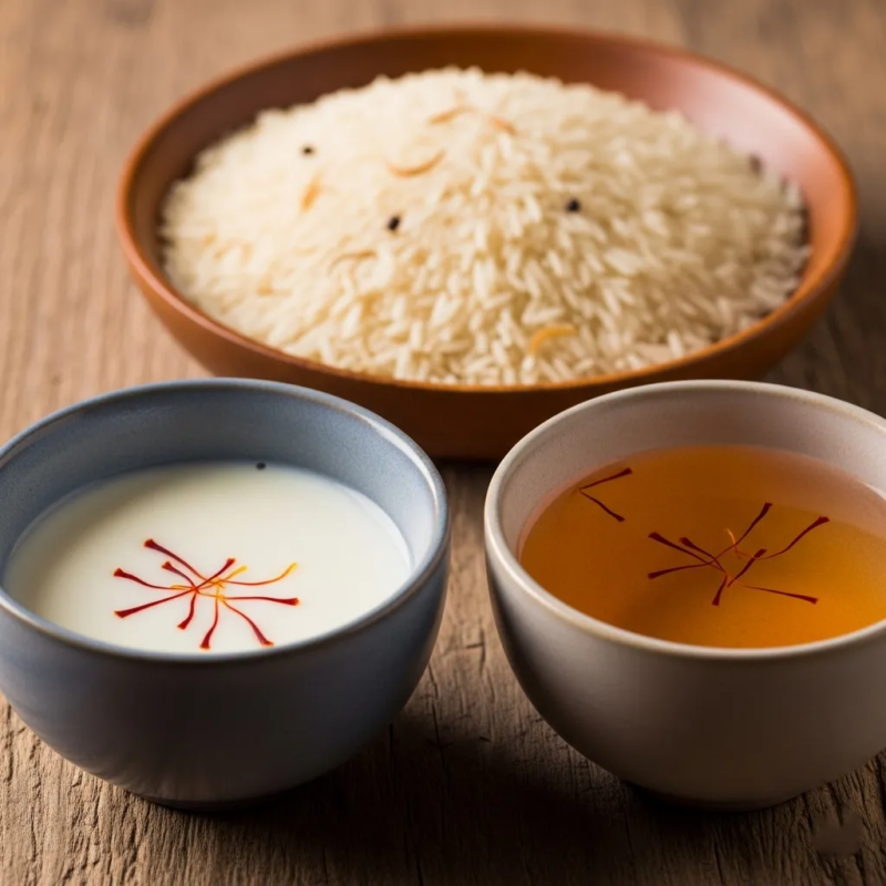 using saffron in biryani
