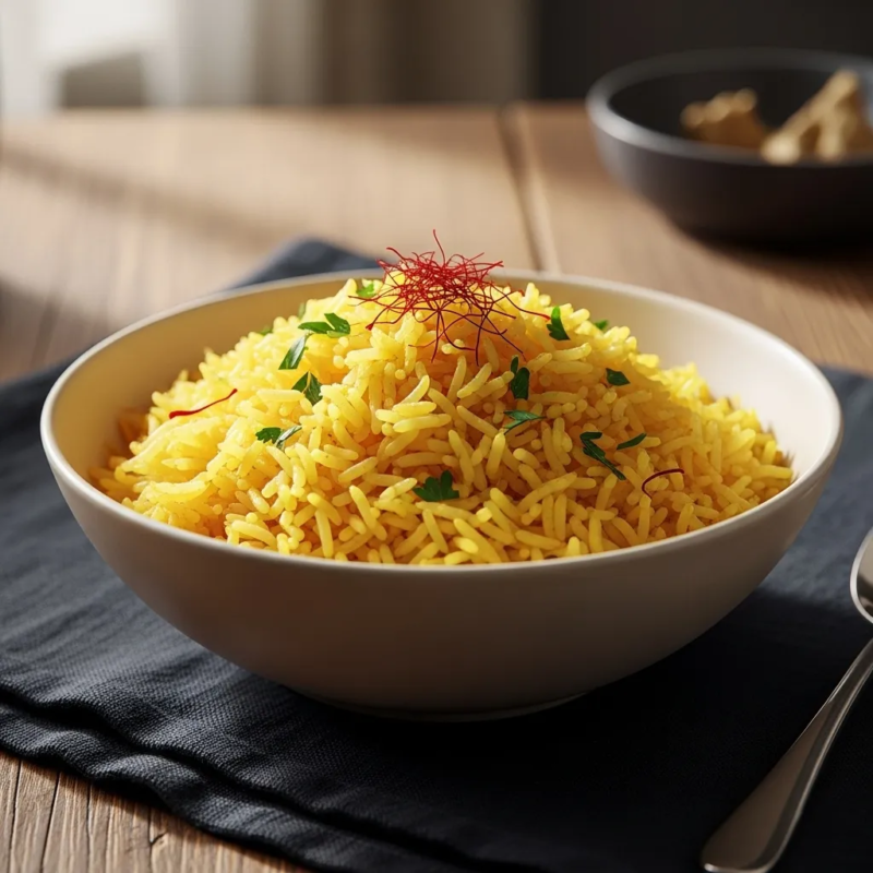 saffron flavor in rice