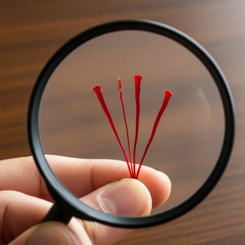 selecting high-quality saffron
