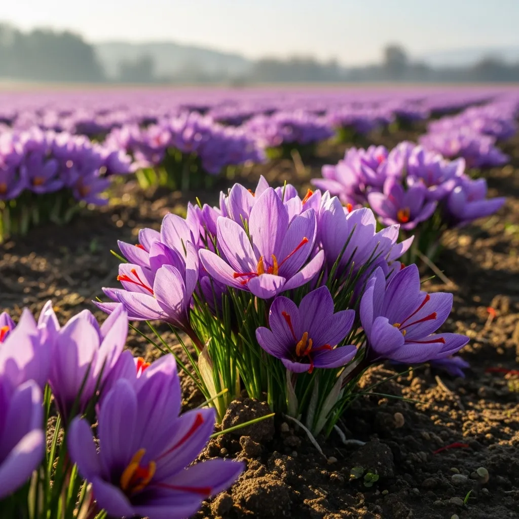 Where can saffron grow?